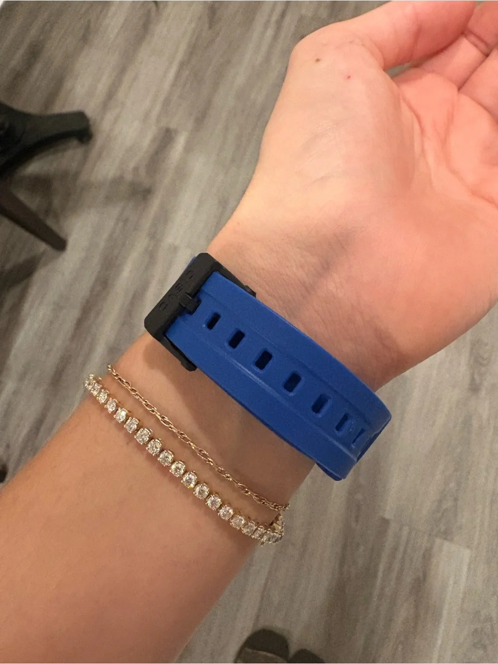 Casio Blue Digital Illuminator Watch with Resin Strap